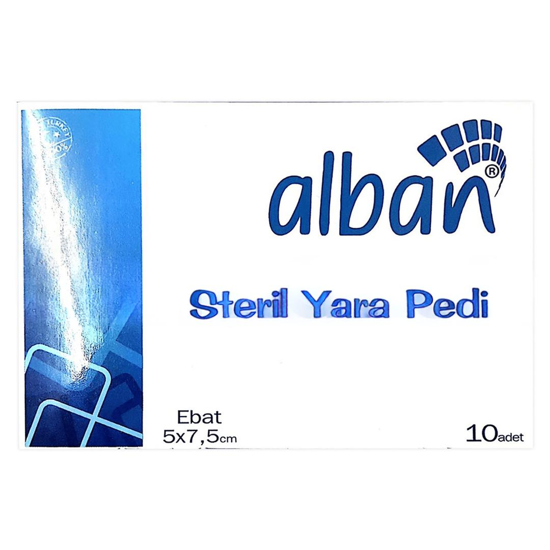 Alban Steril Yara Pedi 5x7,5 cm 10lu Paket