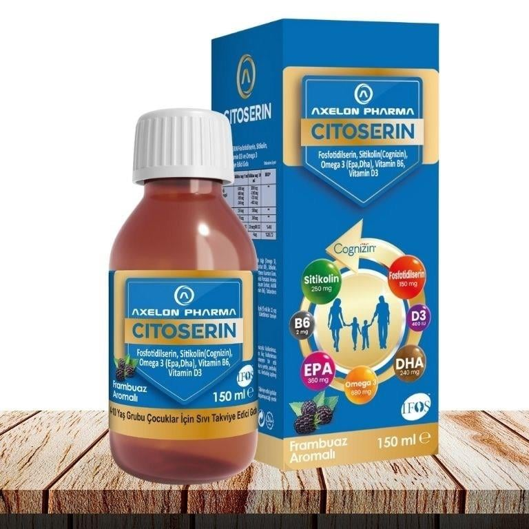 Axelon Citoserin Sıvı Şurup Frambuaz Aromalı 150 ml