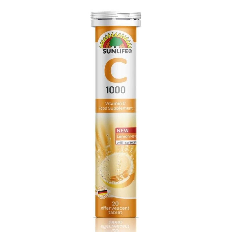 Sunlife Vitamin C 1000 mg 20 Efervesan Tablet